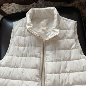 Michael Kors size large light cream colored vest